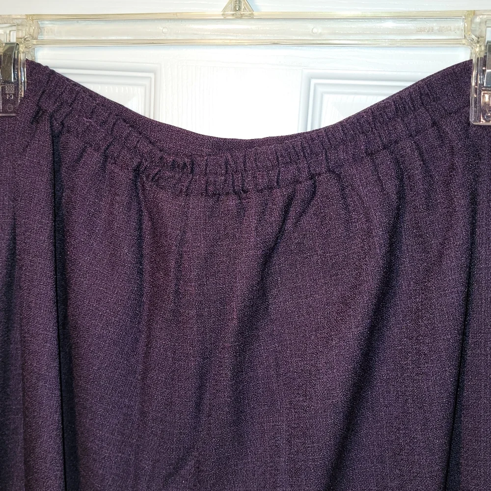 Ladies Size 14 3 Piece Plum Colored Pant Suit - Picture 5 of 9